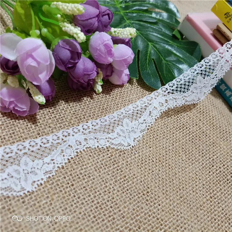 3.4-6CM S2325 High-Quality Multi-Color White Elastic Lace Ribbon Underwear Band Used For Sewing Decorative African | Дом и сад