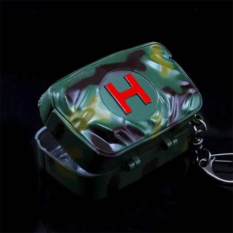  Game PUBG Medikit Medicine Bag Playerunknown's Battlegrounds Cosplay Props Alloy Armor Model Key Ch