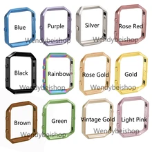 Remplacement Cadre En Acier Inoxydable Support de Couverture de Cas Shell En Métal Cadre Lunette Pour Fitbit Blaze Activité Tracker Smart Watch Bande