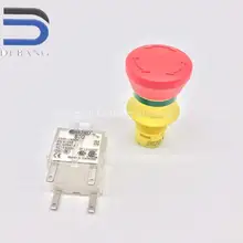 2 piezas A1.144.9134 HD Original de fábrica interruptor de parada de emergencia RAFA catador + Schalter de piezas de la máquina