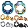 2pcs/lot Steel Ear Plugs and Tunnels Piercings Rose Gold Screwed Earring Expander Earlet Gauges Body Piercings Jewelry 2mm-20mm ► Photo 2/6