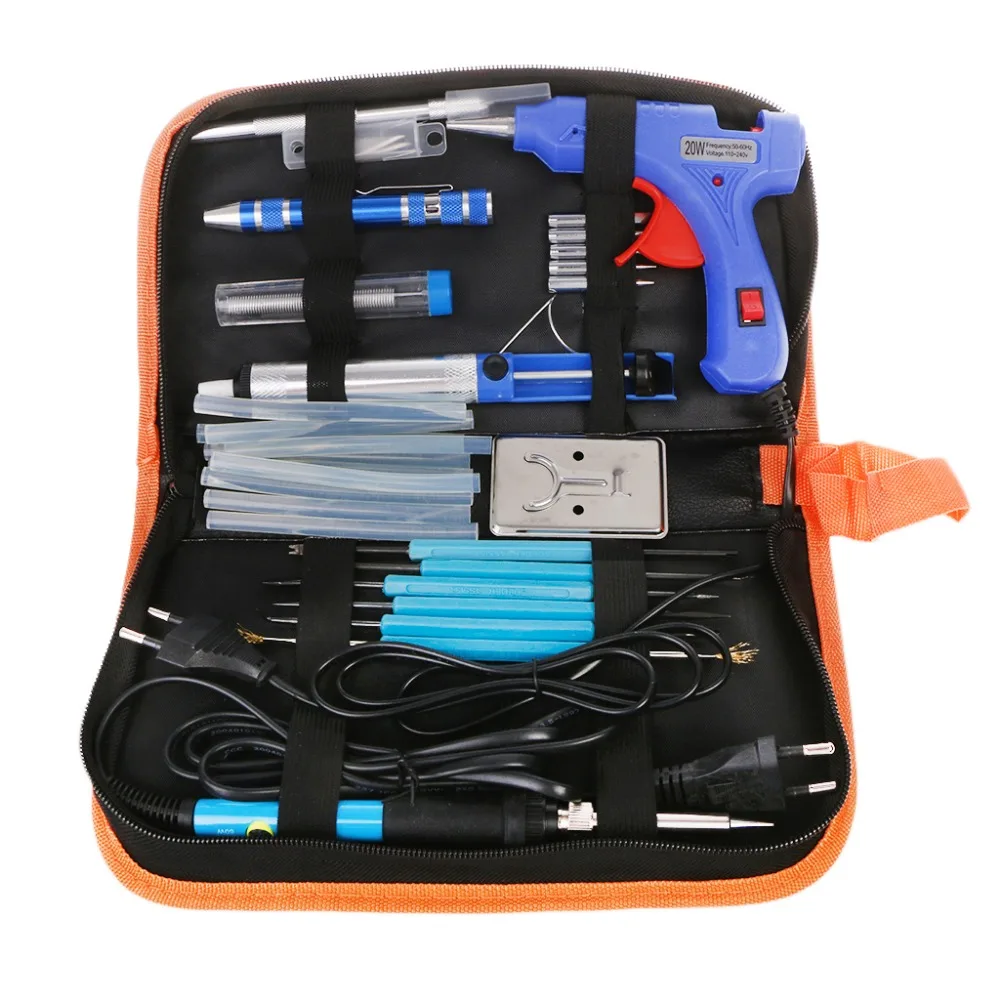 Электрический паяльник с регулируемой температурой ЕС 220 в 60 Вт сварочный ремонт Kit-m35