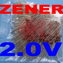 500 шт./лот) 2,0 V 1/2 W зенеровский диод, 0,5 Ватт, DO-35 посылка