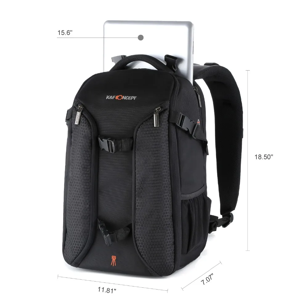 K& F концепция водонепроницаемый цифровой DSLR фото мягкий рюкзак дождевик ноутбук 15," многофункциональная камера Мягкая Сумка видео чехол