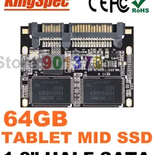 Kingspec 1," Половина SATA III SSD 1,8 SATA II SSD модуль 64 Гб 128 ГБ 256 Гб MLC Твердотельный накопитель для домашнего hd-плеера, планшетного ПК