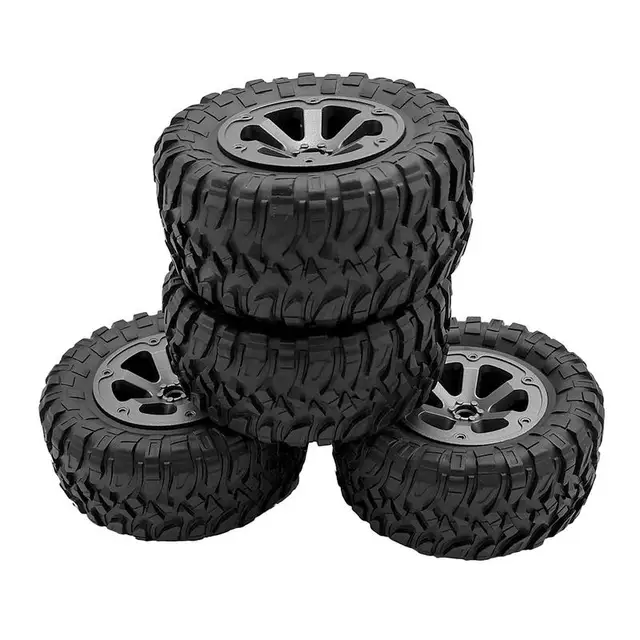 Best Price 150 Grams Tire RC Racing Car Tires On Road Wheel Rim Fit For WPL B-1 B-14 C-24 Big Tire RC Car Part Diameter 73.3*33.8mm/2.88inc