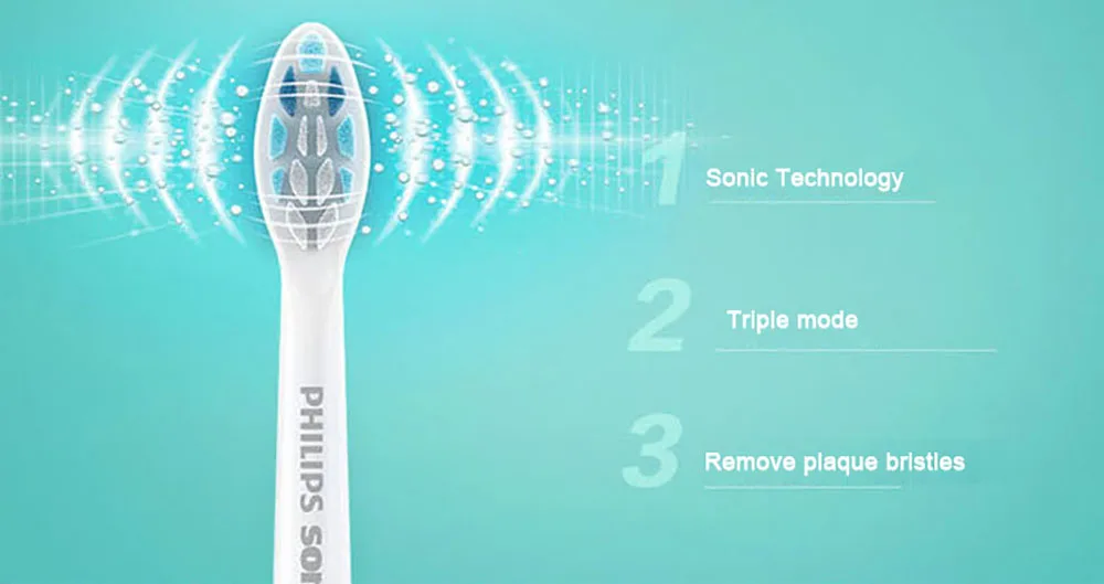 PHILIPS HX6631/01 Sonic Электрический Зубная щётка Перезаряжаемые зубные щетки для взрослых отбеливания здоровый кнопки в головка щетки