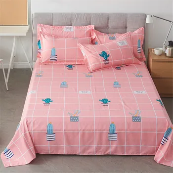 

1 pcs Flat Sheet Sets for Single Bed Sheets For Children Cartoon Bed Sheet twin full queen