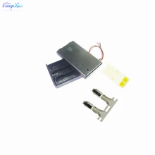 50Pcs 3xAAA Battery Case Holder Socket Wire Junction Boxes With Wires, Switch&Cover, KF2510 Header and Crimps