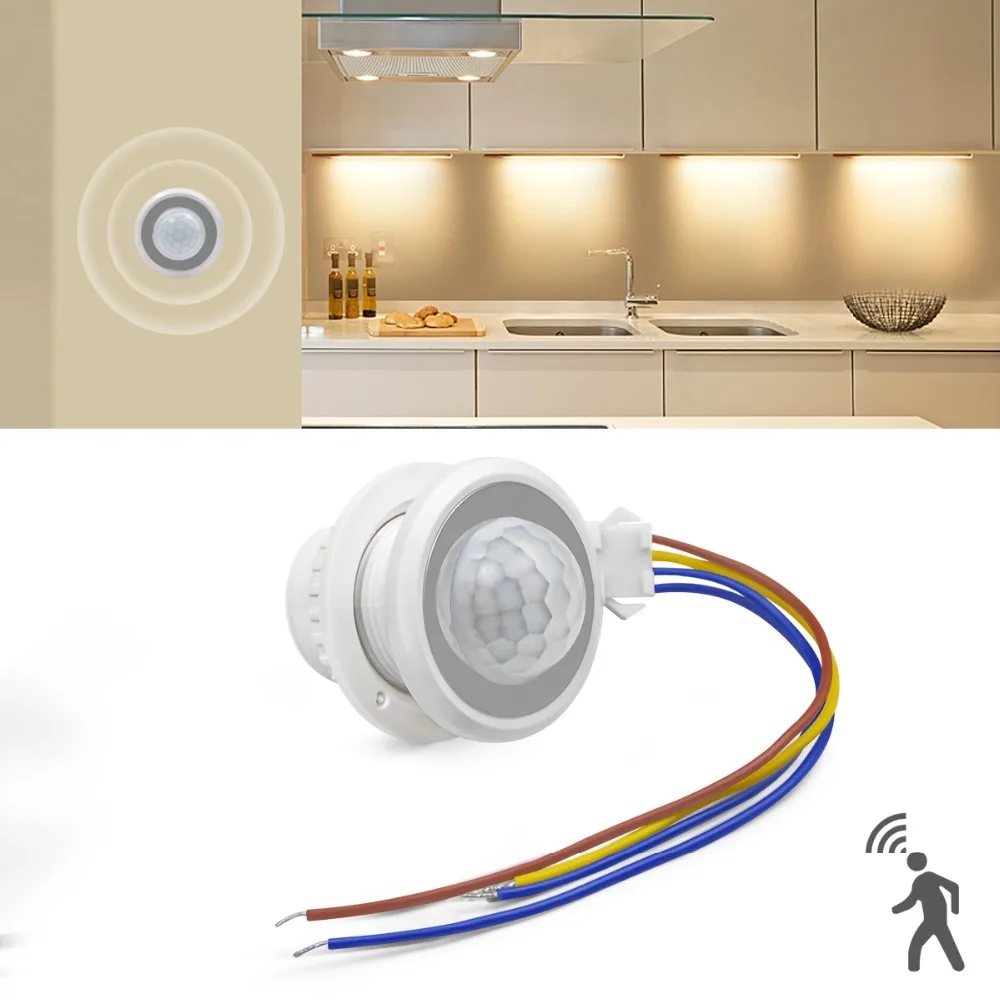 Outdoor 110~240V LED Licht Infrarot PIR Bewegungssensor Intelligente Schalter DE