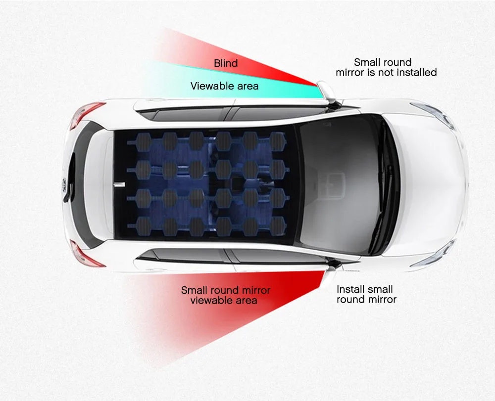 2 шт 360 градусов Rotable без оправы универсальный широкоугольный Круглый слепой пятно зеркало заднего вида автомобиля выпуклое зеркало для безопасности парковки