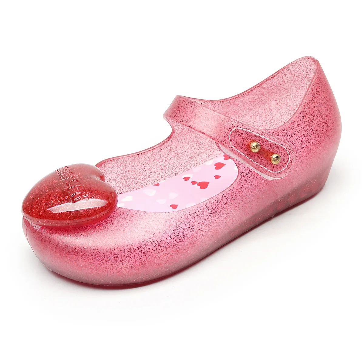 Мини SED/прозрачная обувь для девочек 2019 г. летние непромокаемые Нескользящие сандалии из ПВХ с сердечками для девочек, обувь для девочек