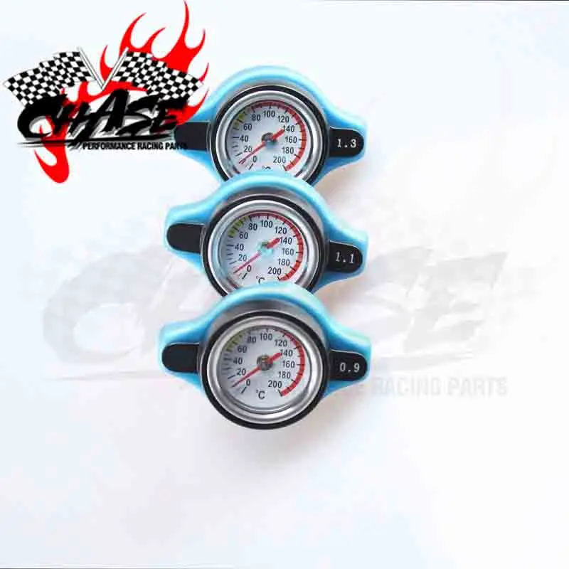 

YUSSEF Car Motorcycle Thermo Radiator Cap Tank Cover Big Head Temperature Gauge with Utility Safe 0.9 and 1.1 and 1.3 bar