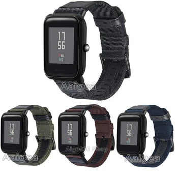 

Woven Nylon Watch Band Strap For Huami Amazfit Bip BIT PACE Lite Youth Smart Watch Replacement Bracelet Sport Wristband strap