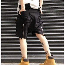 27-44 Мужская одежда GD стилист волос модные Универсальные Свободные повседневные штаны на молнии шаровары плюс размер костюмы певицы