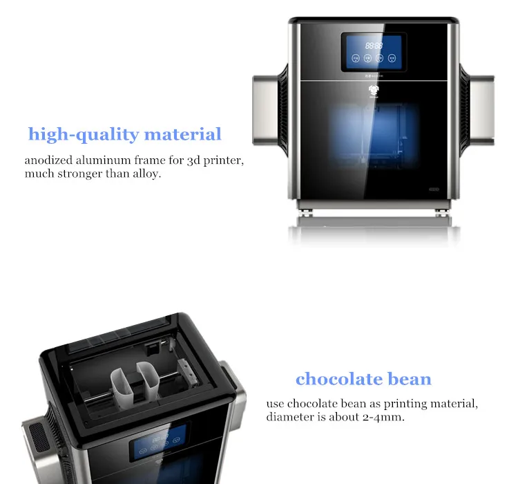 Сенсорный экран еда шоколад 3d принтер машина