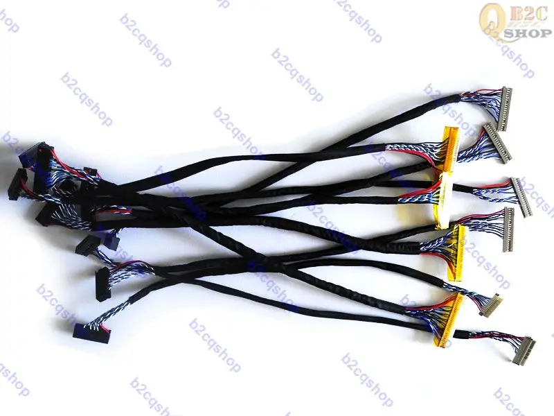 

10Pcs LCD LVDS Cable Kit 14 20 30 Pin FI-X DF19 DF14 Series 1.0mm 1.25mm Pitch for LCD monitor screen