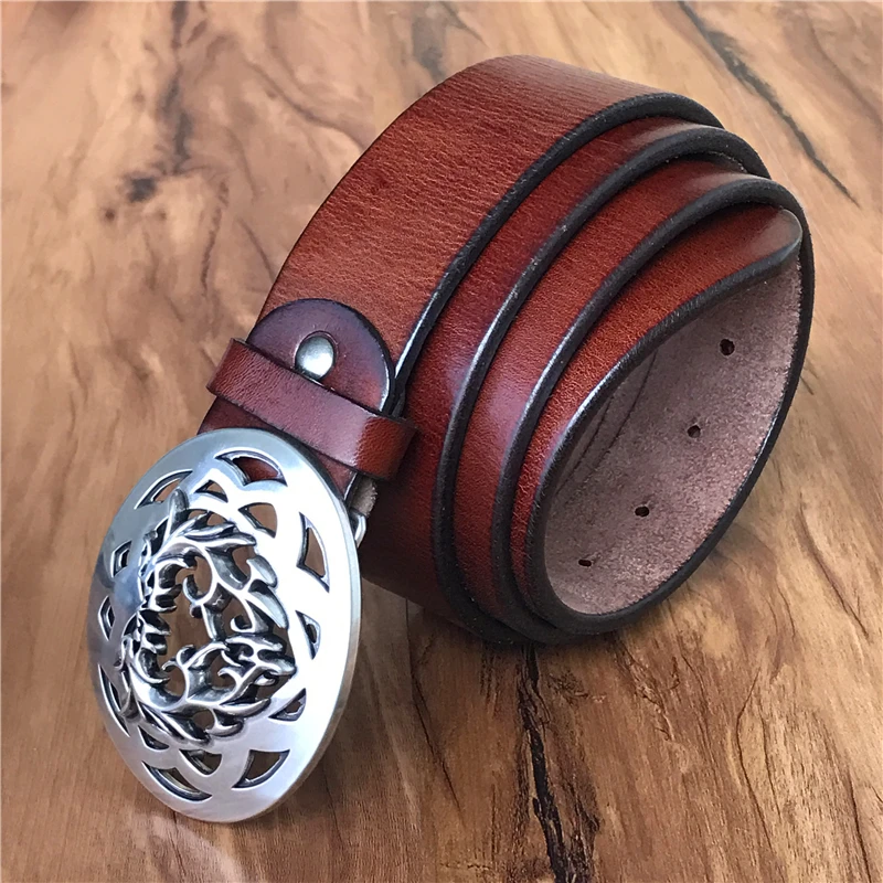 Thick Genuine Leather Metal Belt Buckle (14)