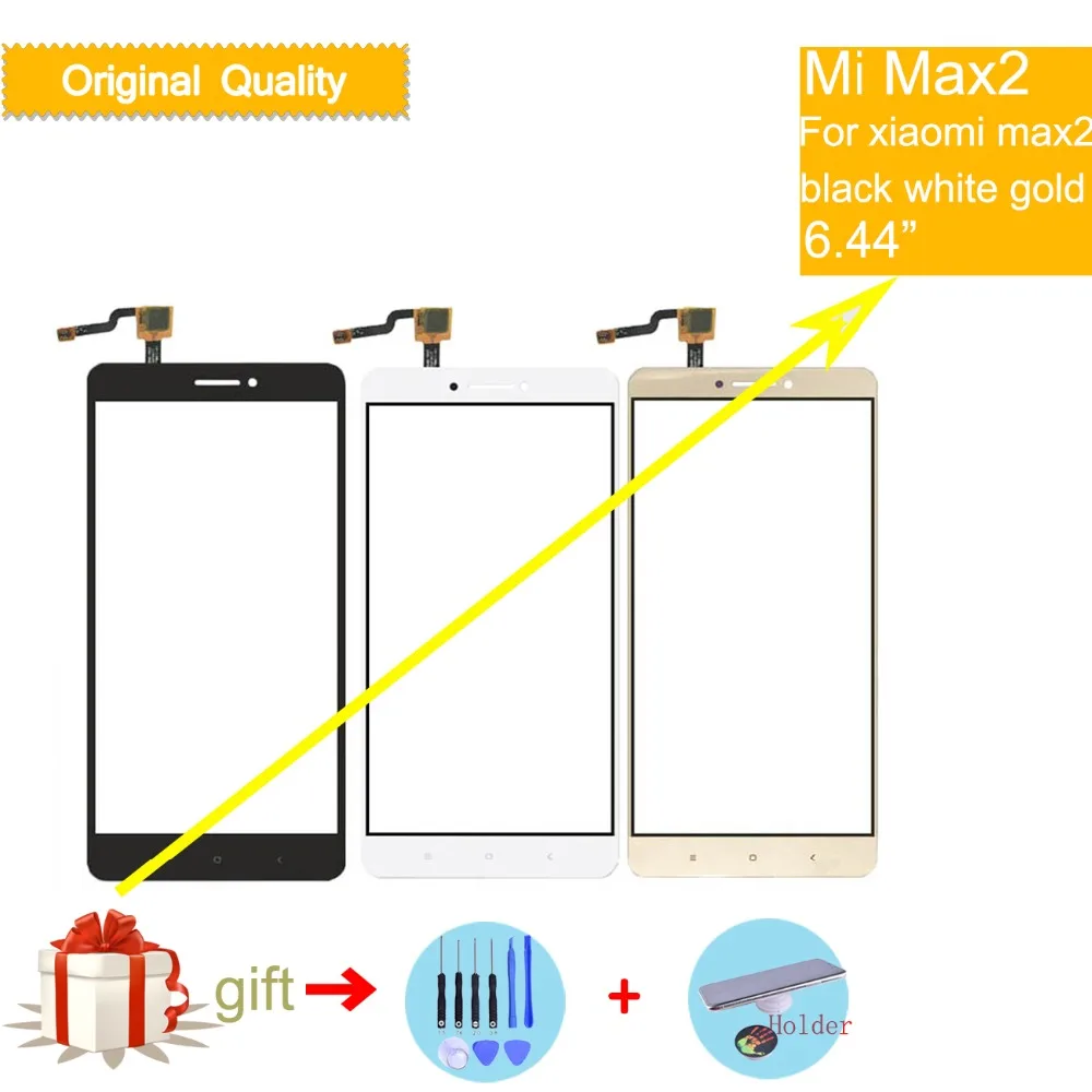 

Felfial 10pcs/lot Original TouchScreen For Xiaomi Max2 Mi Max 2 MiMax2 Touch Screen Digitizer Touch Panel Sensor Front Glass