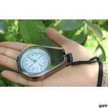 Прочный компас из цинкового сплава со шнурком, водонепроницаемый Карманный размер, Походное снаряжение для кемпинга, походов, портативный аксессуар для выживания, APR28