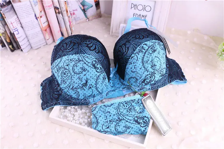 Комплект женского нижнего белья с чашками пуш ап размеры C D DD E 3/4|cup size|women bra36d cup size