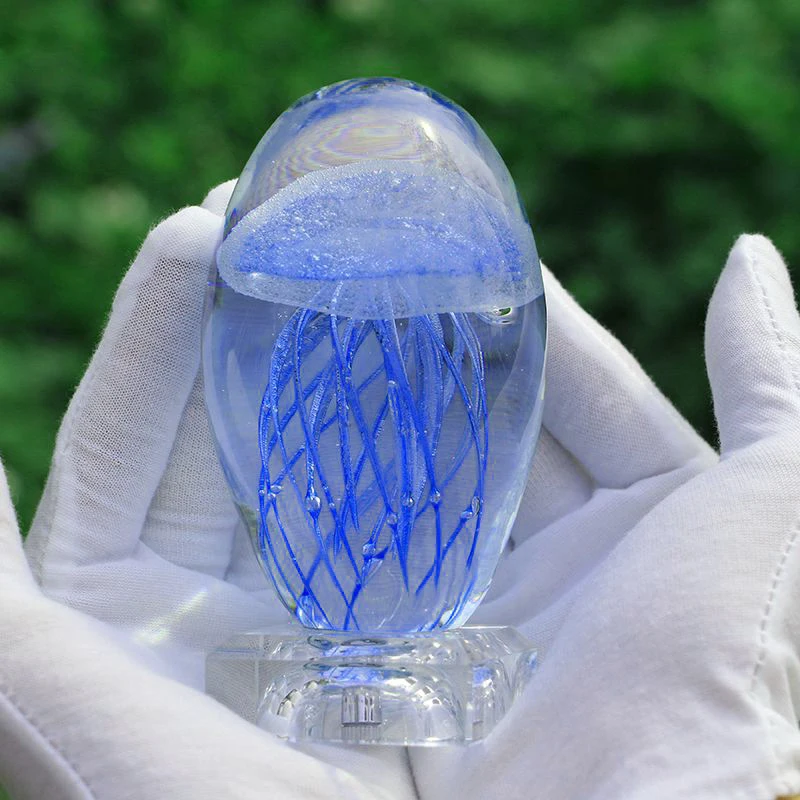 

Atmosphere Gifts Jellyfish Model 3D LED Multicolor Lighting Lamp Crystal Table Lamp For Holiday Room Decoration Night Light