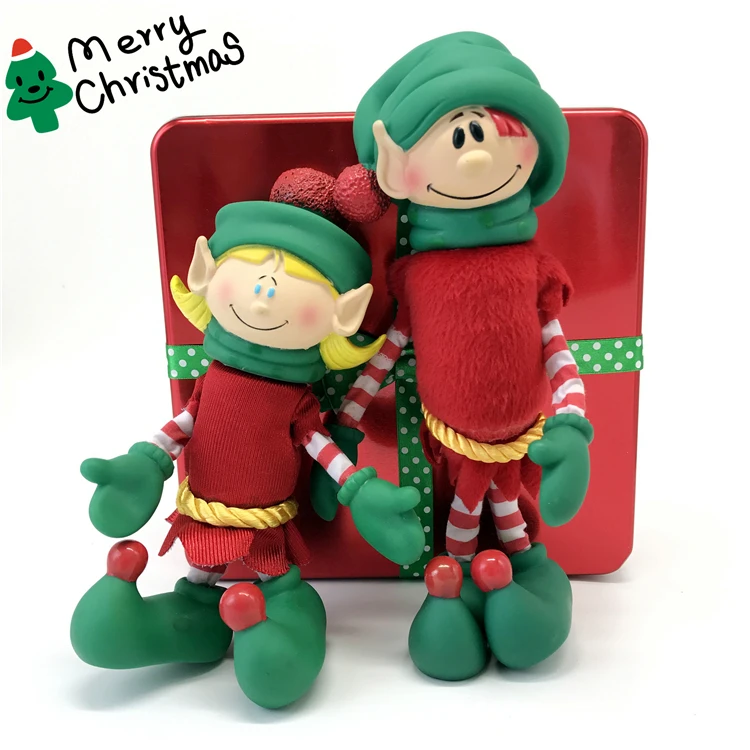 

23CM Christmas elf Santa Claus Christmas gifts doll ornaments Pendant Soft toy