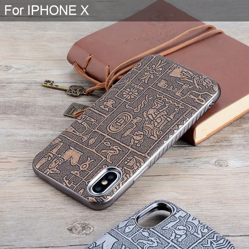 Чехол для iphone x Maya Ancient Egypt винтажный кожаный чехол в стиле ретро с мягким
