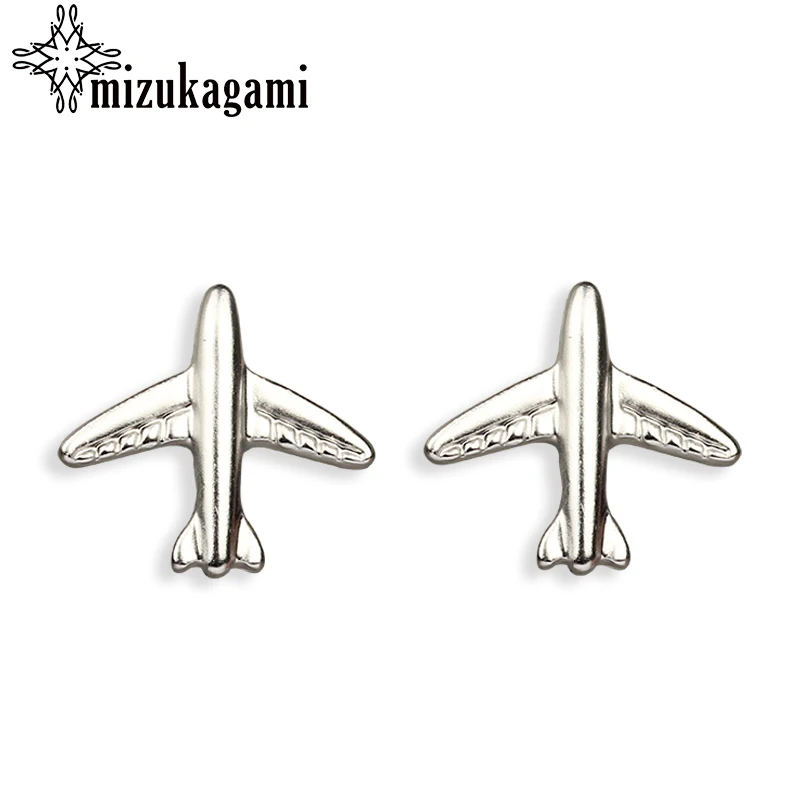 

New Fashion Zinc Alloy Plane Stud Earrings Sweet Earpins For Women Date Party Christmas Gift JM-17001