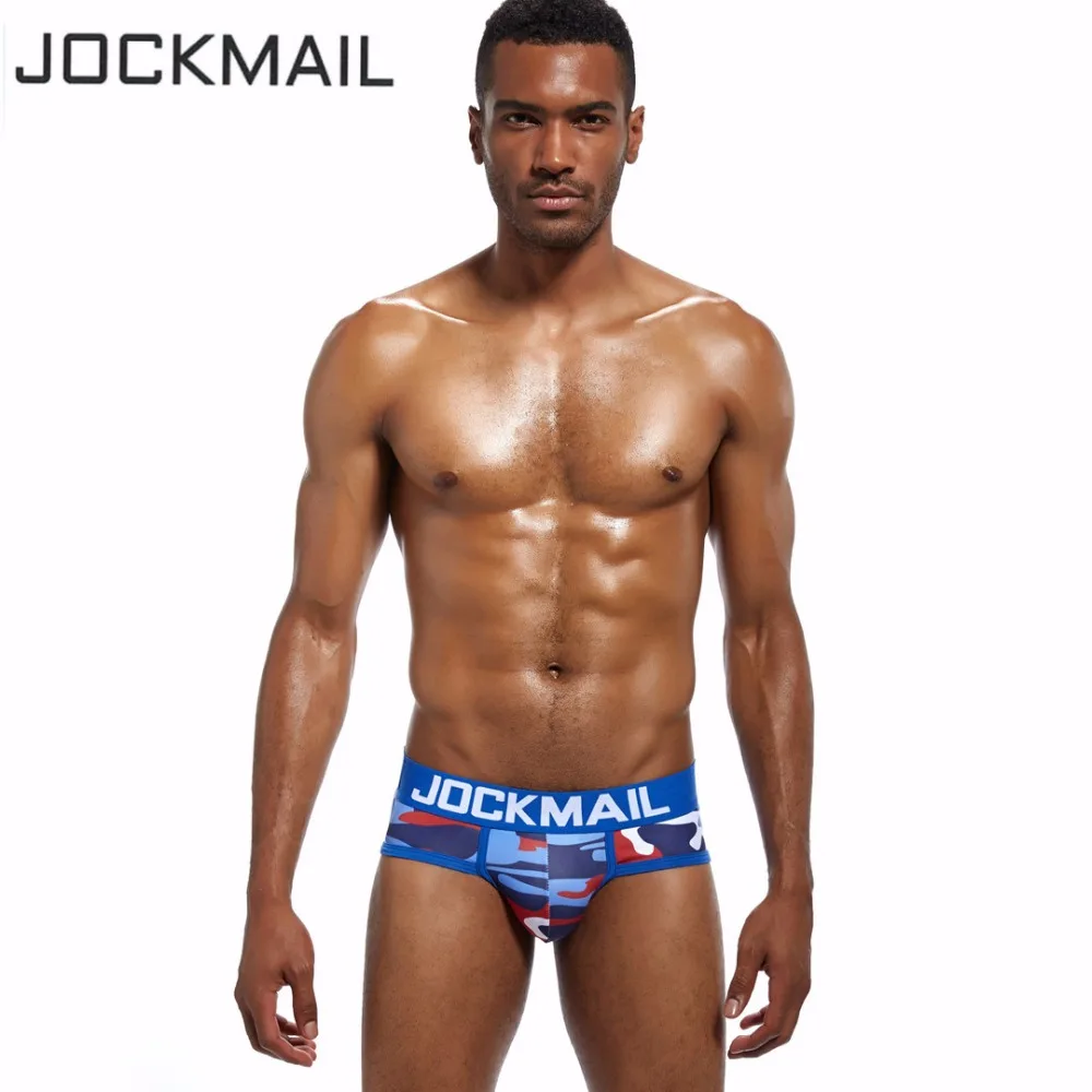 Камуфляжные мужские брифы бикини JOCKMAIL трусы из полиэстера дышащее нижнее белье