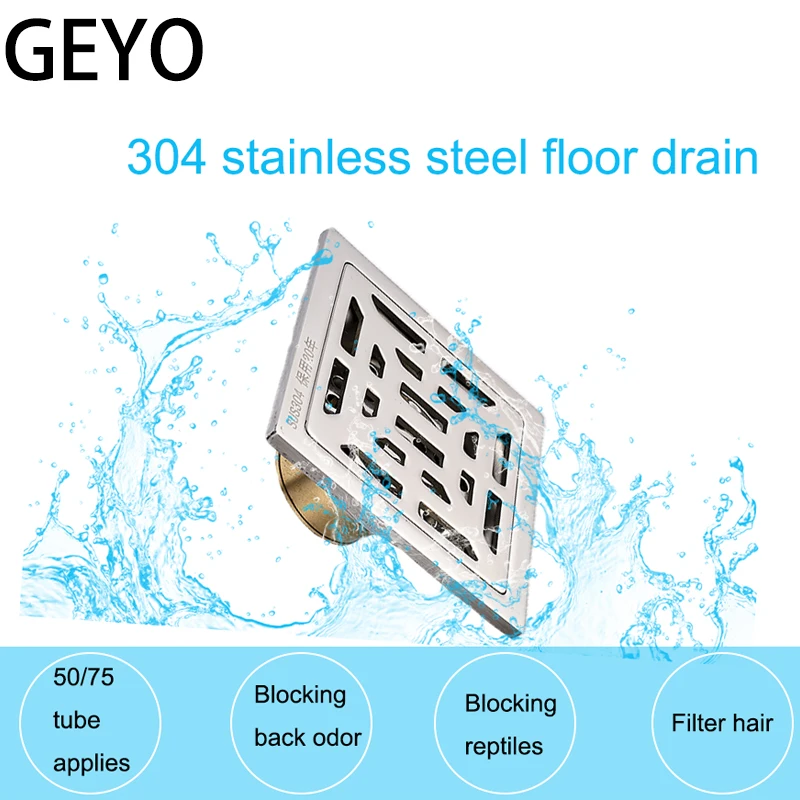 

GEYO Bathroom Deodorization Type Basin Sink Drain 304 Stainless Steel Kitchen Sink Strainer Stopper Waste Plug Sink Filter