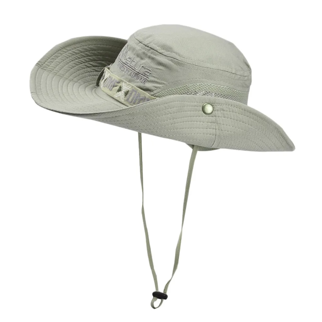 Military Waterproof Sun Hat Bucket Summer Men Women Fishing Hat Sun UV Protection Long Large Wide Brim Bob Hiking Outdoor s3