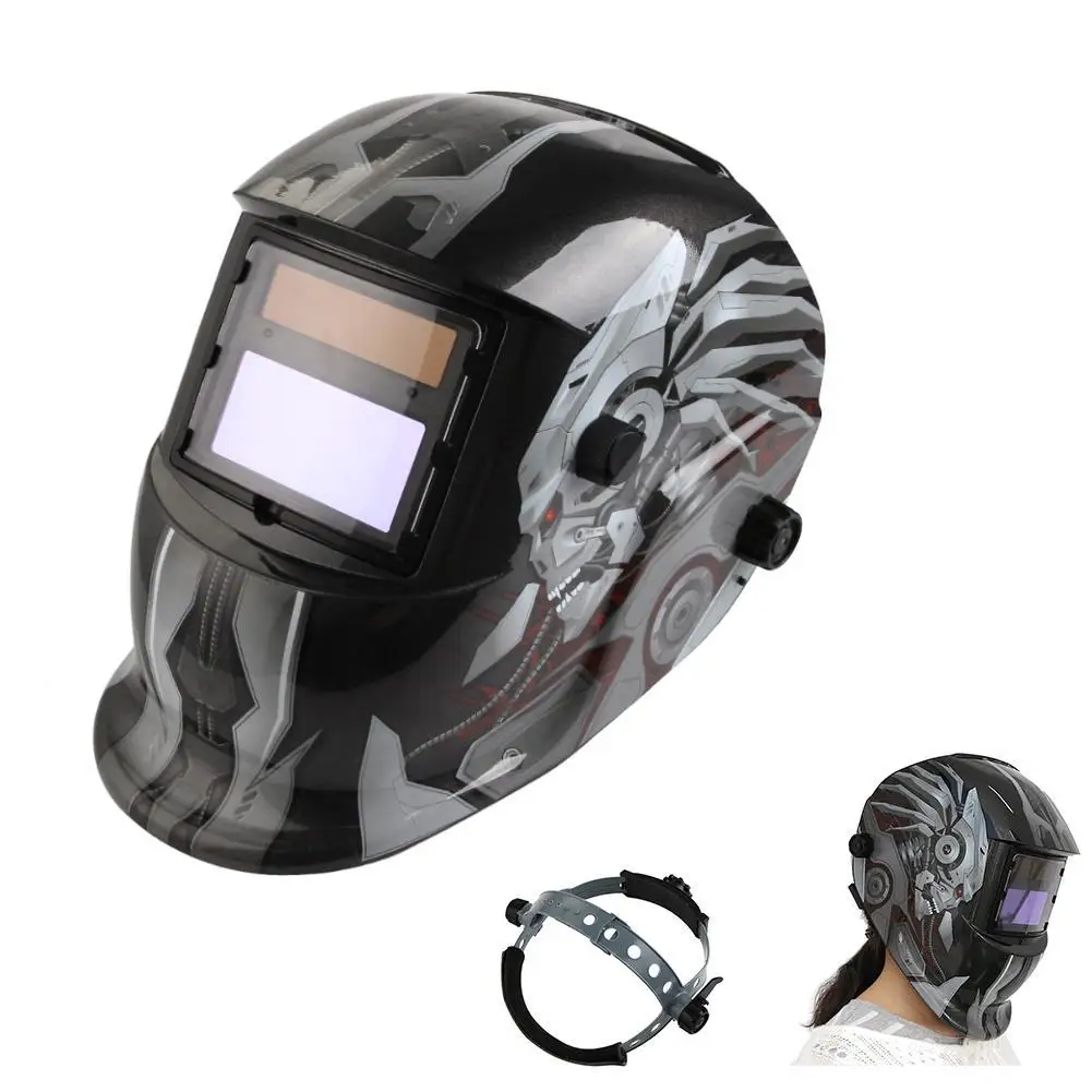 Auto Darkening Welding Helmet TIG MIG Weld Welder Lens Grinding Solar Powered Welding Mask For