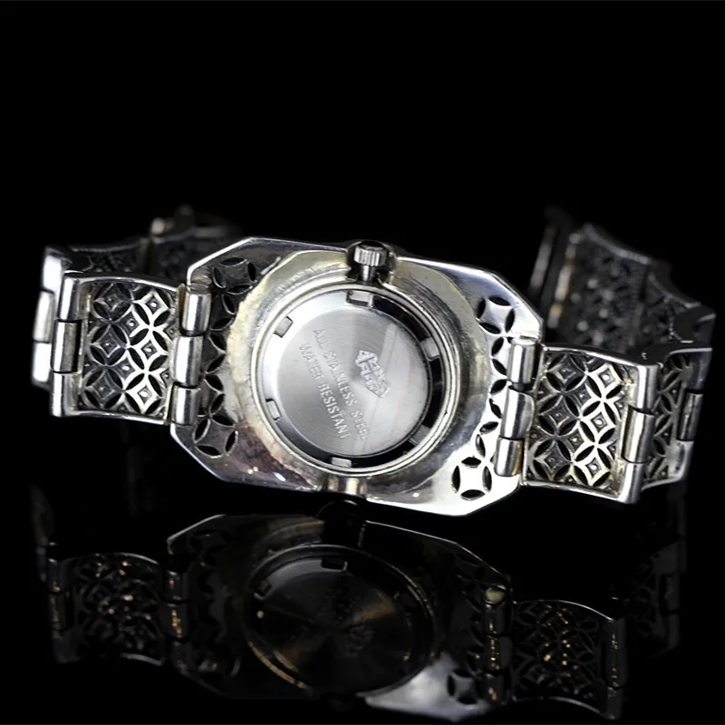 Топ качество Ограниченная серия классические серебряные женские часы-браслет женские настоящие серебряные часы чистый серебряный браслет часы серебряный браслет