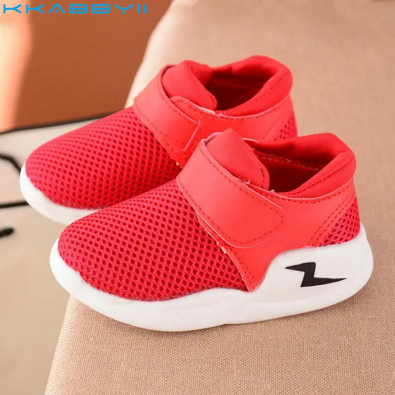 Kkabbyii الخريف الأطفال شبكة أحذية الفتيات و الفتيان أحذية أطفال أحذية لينة أسفل راحة تنفس حذاء رياضة حجم 21-30