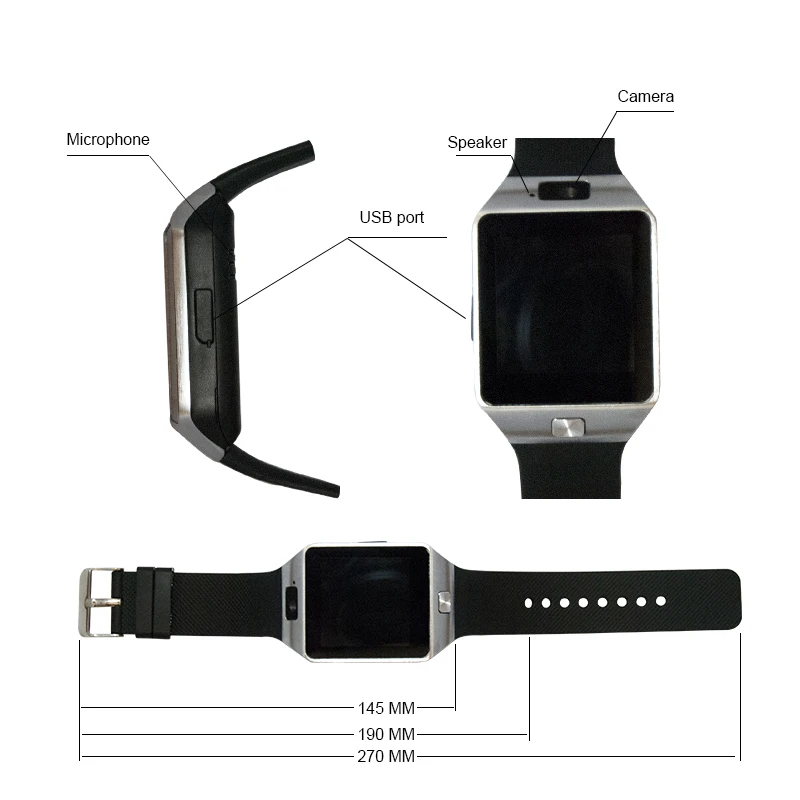 dz09 smartwatch speaker