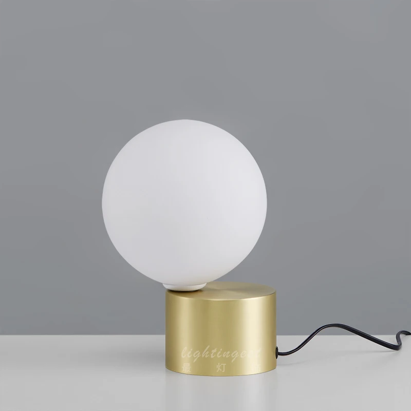 

Modern Glass Table Lamps Nordic Simple Bedroom Bedside Reading Desk Lamp Home Decoration LED Table Lights E27 Lamparas Lighting