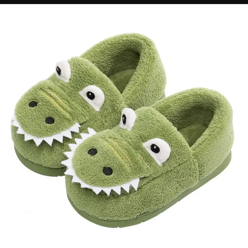 Feitos na China Crianças Interior Macio Pele Algodão Sapatos Quarto Bebê Anti-deslizamento Inverno Chinelos Quentes 2020 14 Home & Garden