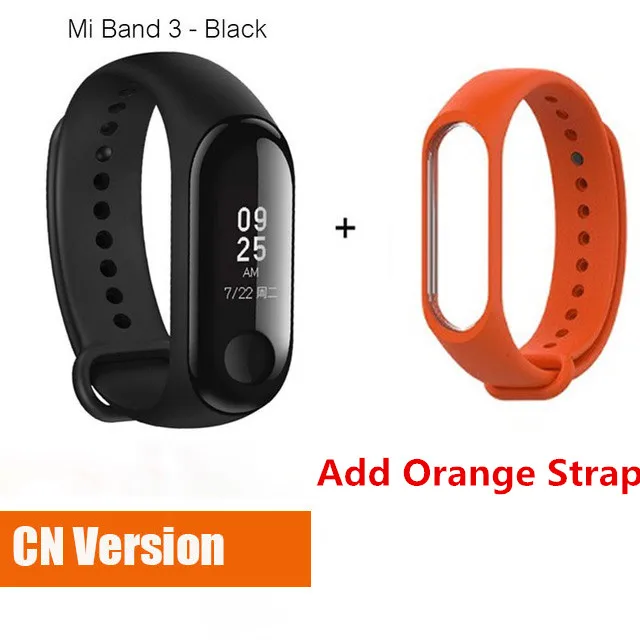 Xiaomi mi-браслет 3 mi band 2 Смарт-часы фитнес-Браслет фитнес-трекер OLED тачпад монитор сна пульс - Цвет: Global add Orange