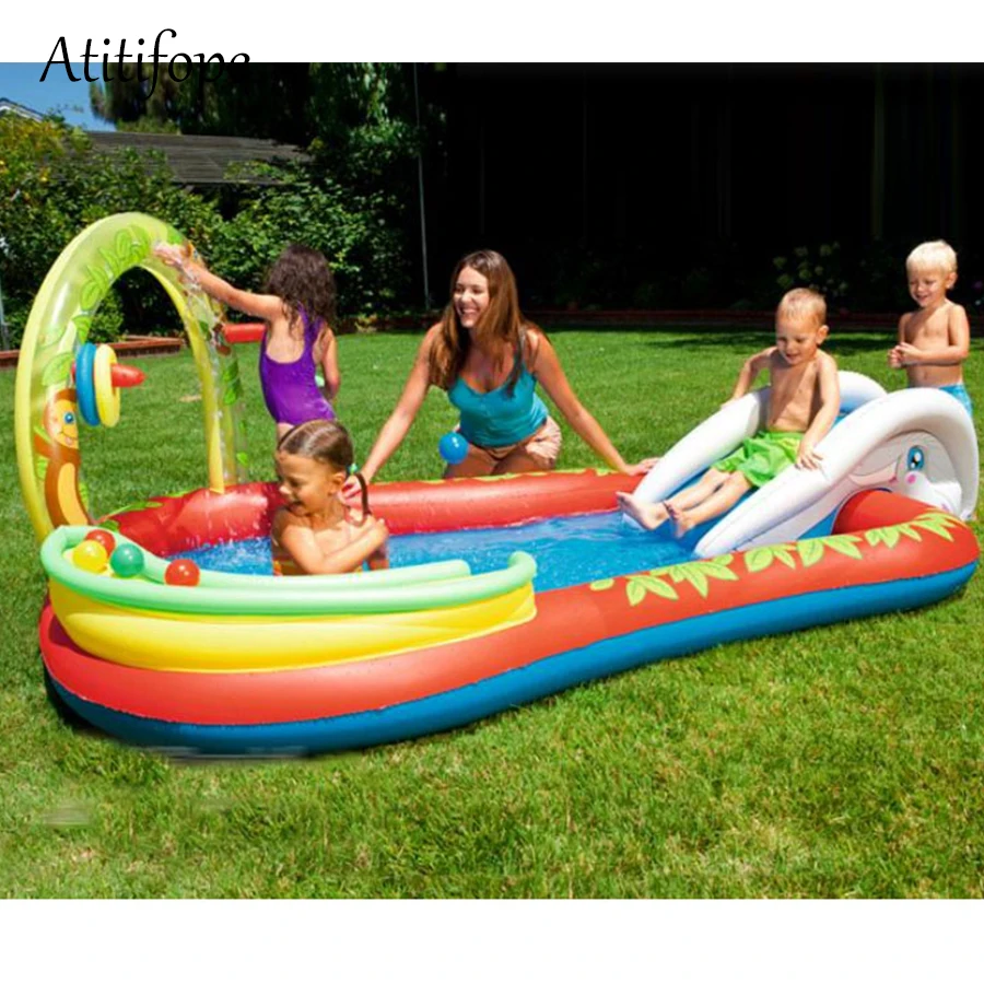 Надувной Пальчиковый бассейн для детей, детская водная игрушечная горка, лучший подарок на день рождения