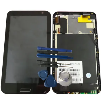 

RYKKZ For THL W6 LCD Display With Touch Screen With Frame Digitizer Assembly Replacement With Tools+3M Sticker