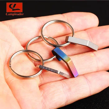 

Titanium alloy Lightweight EDC Mini Bottle Opener Keychain Tools Outdoor Camping Equipment Pocket Outdoor Tools CL087