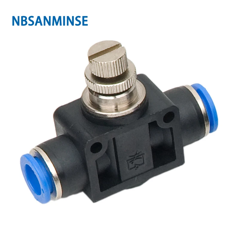 

PA / SA Union Straight Governor Throttle Valve Pneumatic Fittings Pneumatic Components Rapid Push Pipe Fittings Sanmin