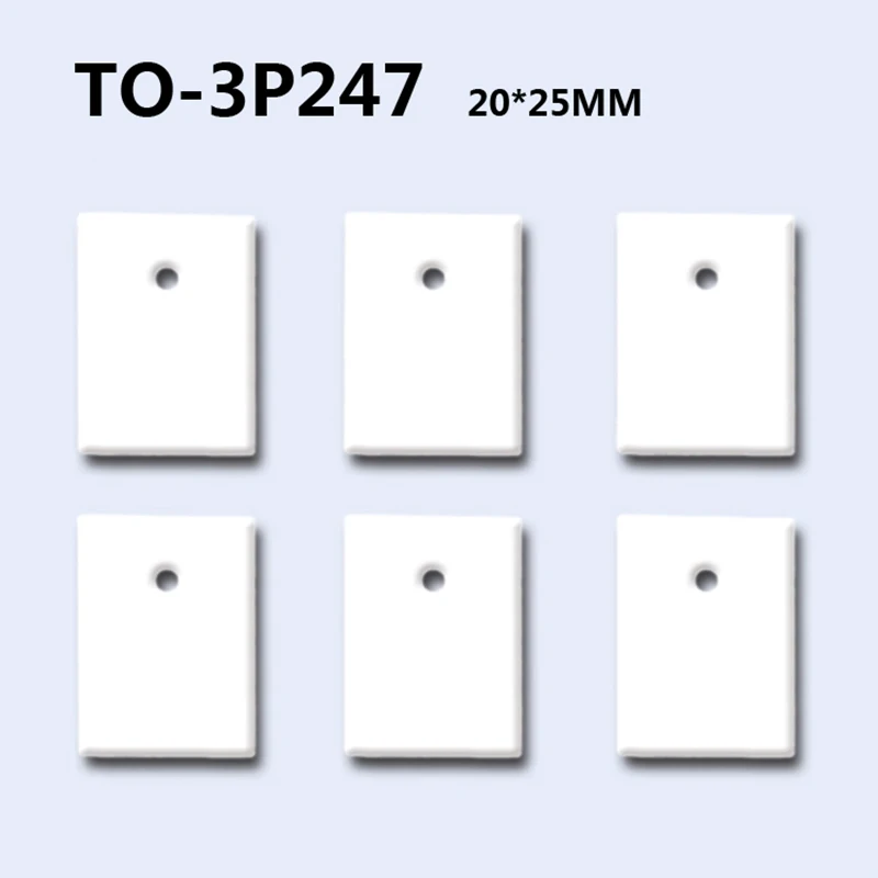 50pcs TO 3P247 Alumina Ceramics Insulating sheet MOS transistor IGBT cooling pads oxide gasket radiating 20