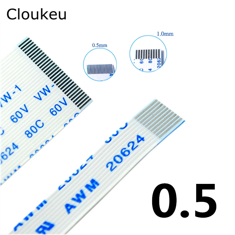 10 шт. FPC Гибкий плоский кабель FFC 0,5 мм 250 мм A B Тип интерфейса 4P 6P 8P 10P 12P 14P 16P 18P 20P 24P 26P 30P 32 р 34P 40P 25 см