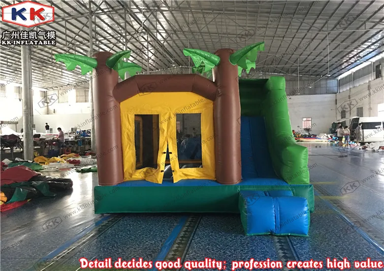 Inflatable Coconut Tree Bouncer Slide Combo kids mini combo house