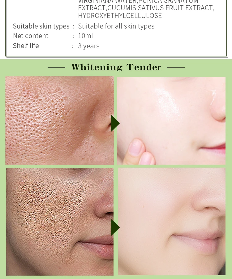 MABREM Pomegranate Fine Pores Face Serum Whitening Plant Skin Care Anti Aging Anti Wrinkle Cream Reduce Acne Marks Care 10ml