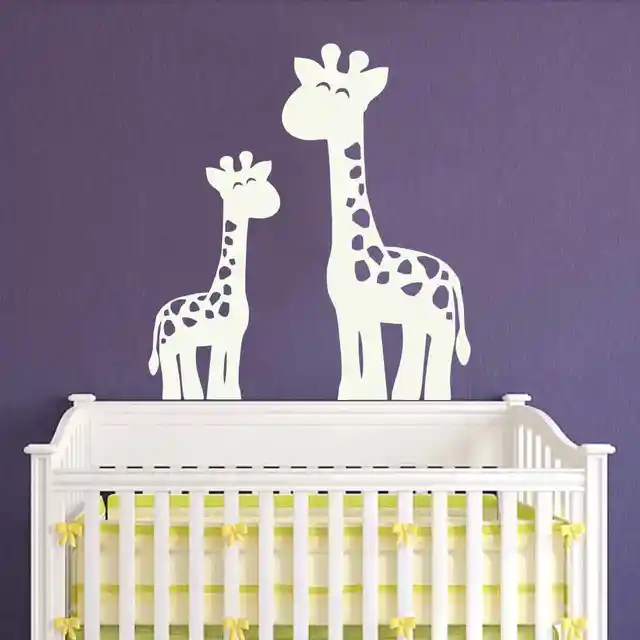 giraffe wall decal jungle safari sticker childrens room decor wall