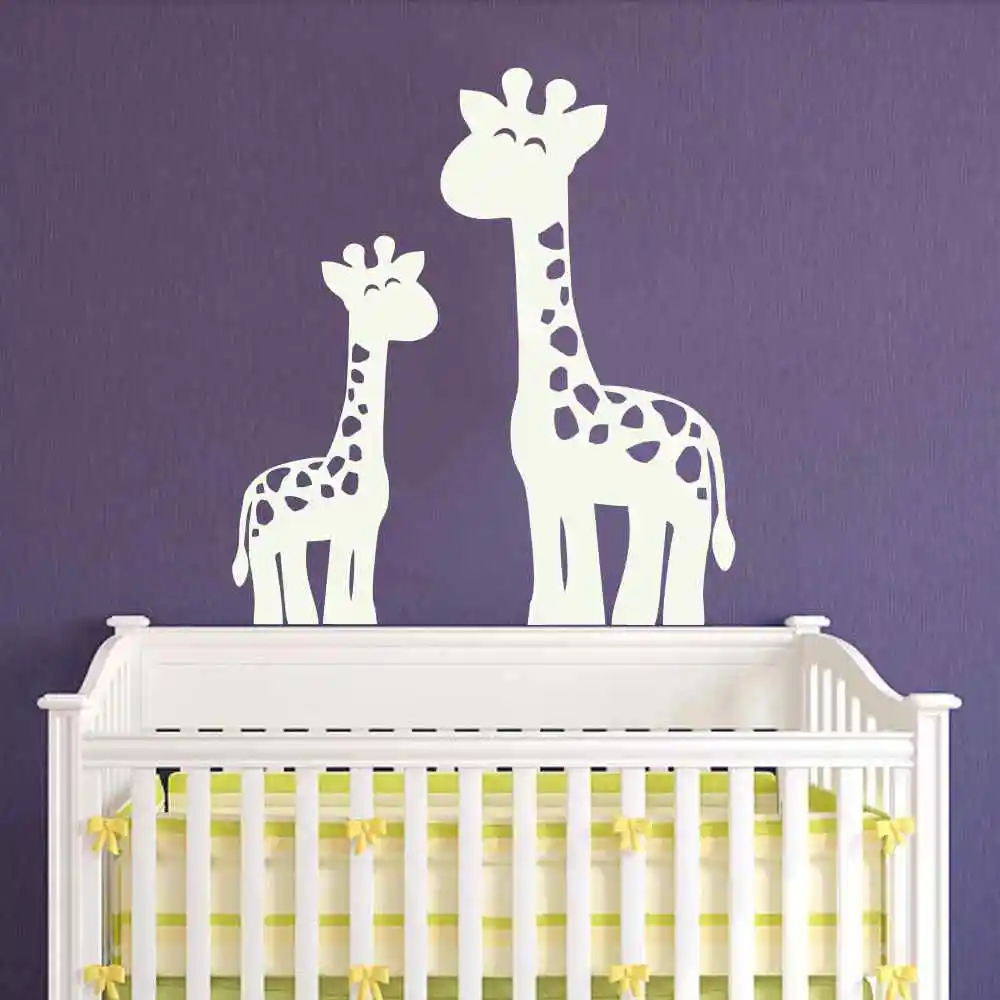 Giraffe Wandtattoo Dschungel Safari Kinderzimmer Aufkleber Decor Wandaufkleber Mama Und Baby Giraffe Vinyl Aufkleber Aufkleber Wall Sticker Decorative Wall Stickersdecal Sticker Aliexpress