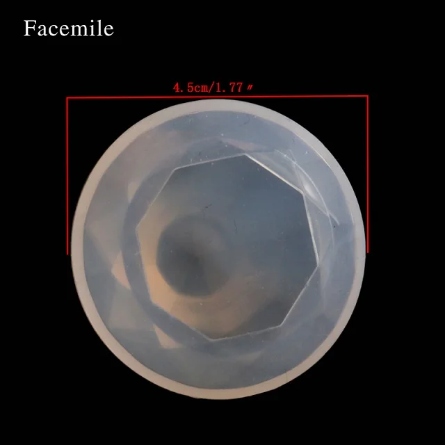 Facemile 3D силиконовая для кубиков льда Алмазная формовочная ячейка помадки формы украшения торта для ювелирных изделий Подвеска Смола Литье Плесень - Цвет: small